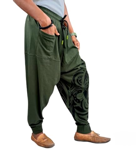 Image of Unisex Harem Pants (Trousers) for Adults (Pack of 2) Multi Colors