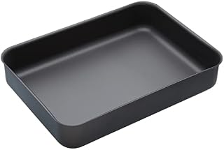 MasterClass Hard Anodised Roasting Tin, Aluminium Roaster with Teflon Non Stick Coating, 37 x 26.5cm (14.5 x 10.5), Black