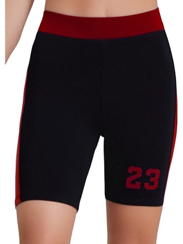 YEAHDOR Kids Girls Biking Shorts Elastic High Waist Athletic Gym Running Yoga Shorts Compression Shorts