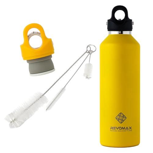 �Y�_�Ή� ���� 950ml 32oz ���{�}�b�N�X REVOMAX �X�e�����X�{�g�� 18���� �ۉ� 36���� �ۗ� �^��f�M ���� �M�t�g �����L���b�v�t�� �������p�u���V�t�� 3�_�Z�b�g (�A�V�b�h�C�G���[×�������C�G���[�Z�b�g)