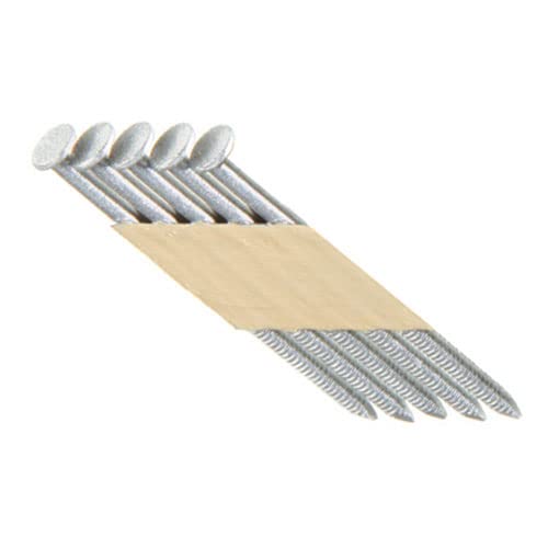 Paper Tape Collated Offset Round Head 30 Degree Framing Nails 304 Stainless Steel - 1000 Count Box (3-1/4