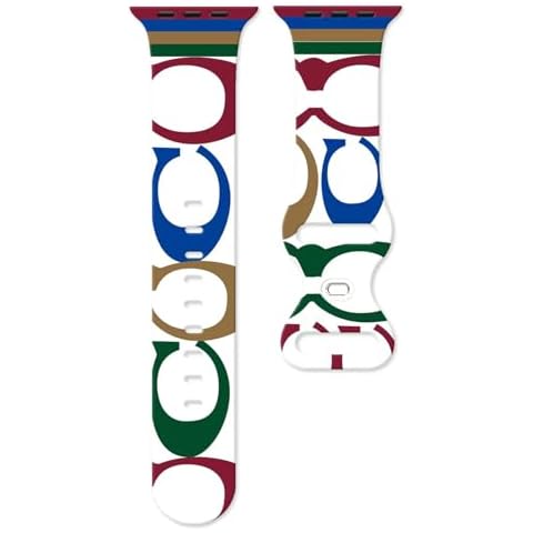 Gerrit Luxury Silicone Band Compatible with Apple Watch Band 38mm 40mm 41mm 42mm 44mm 45mm 49mm Series 9 8 7 6 5 4 3 2 1 SE Ultra, Retro Classic Soft Sport Strap Band for iWatch (42/44/45mm, Blue) Cover