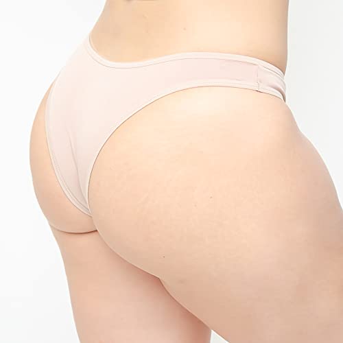 Kit com 3 Calcinhas Tanga La Maths Microfibra Confortável Premium REF01 Cor:Colorido;Tamanho:GG