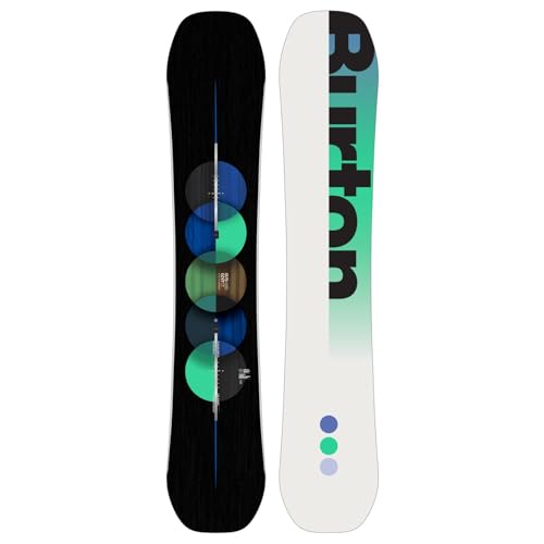 Burton - Planche De Snowboard Men's Custom Flying V Homme - Homme - Taille 154 Wide - Noir