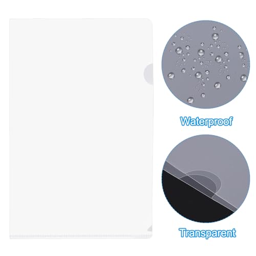 Pochettes transparentes A5 PATIKIL pour éviter d'abîmer vos petits documents de bureau
