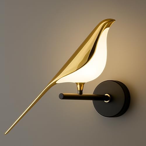 SINOMAN Led Bird Wall Light for Living Room Modern/Wall Lamps for Bedroom/for Living Room/Wall Lights for Home Decoration/Bedside Wall lamp (Sparrow Led, Single)