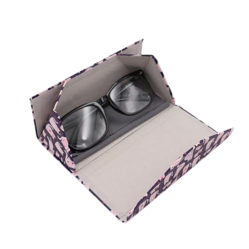 Image of Real Sic Glasses Case for Men and Women - Magnetic Folding Hard Shell Sunglass Holder - Inspired by Adorable Animals