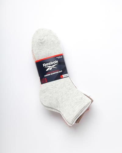 Reebok Womens Quarter Socks - 5 Pack Athletic Performance Cushioned Running Workout Ankle Socks for Women (Sizes: 4-10)2