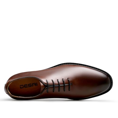 DESAI Classic Oxford Dress Shoes Mens Formal Business Lace-up Full Grain Leather Shoes for Men2