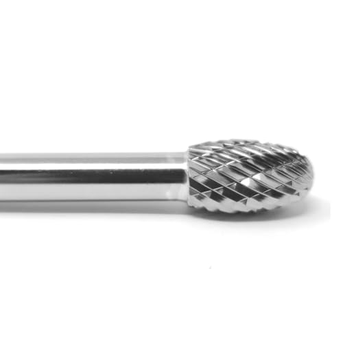 Fresa de carburo sólido SE-3L6 3/8" x 5/8" con vástago de acero 6" miniatura 3