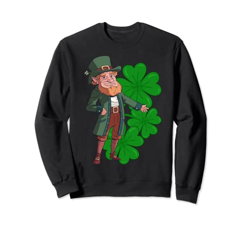 Happy St Patrick's Day Gnome Shamrock regalo Felpa