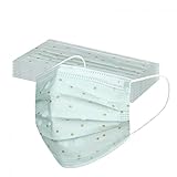 Longra 10 Stück Einweg Mundschutz Erwachsene Mode Mesh Spitze Festlich Mund Nasenschutz Karneval...