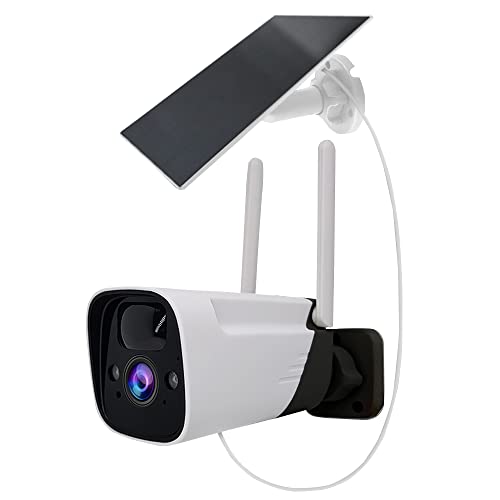 Caméra de surveillance sans fil WiFi extérieur solaire 1080p détection