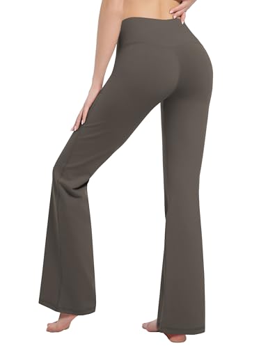 Image of BUBBLELIME Women Out Pockets High Waist Bootlegs Tummy Control Yoga Flared