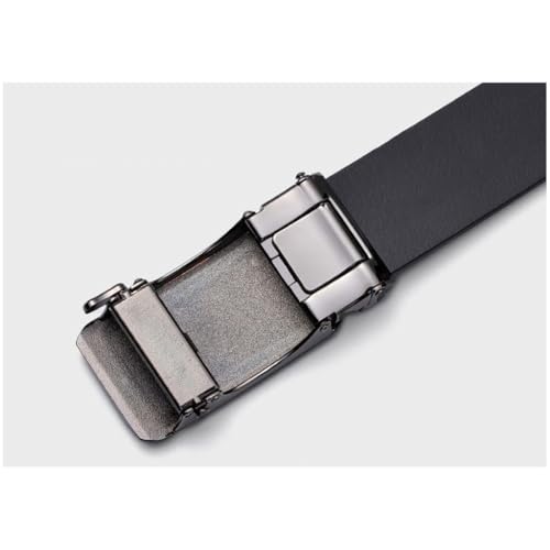 Men's Business First Layer Cowhide Belt Automatic Buckle Card Slot Through Extended Gifts for and Father Husband3
