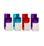 Generic Portable Travel Spice Dispensers 4pk with Built-In Spoon, Refillable, Compact, Stainless Steel