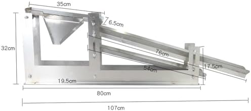 Egg Yolk Separator Machine, Adjustable Chute for 30kg/Hr Efficient Separation, Deflector Tray for Easy Use, Perfect for Bakeries & Home Cooking Enthusiasts