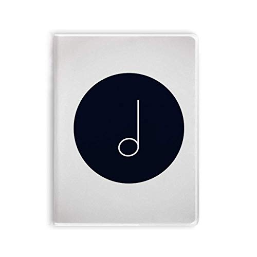 Carnet de notes musique avec couverture souple noir haute finition