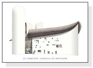 Amazon Co Jp ポスター ル コルビジェ ロンシャン礼拝堂 ホーム キッチン
