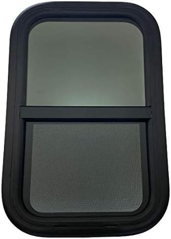 Vintage Technologies Premium RV Window | 14" W X 22" H | Vertical slide | Complete Installation kit Included | (1-1/2" Wall Thickness)