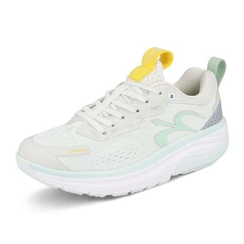 Gravity Defyer g-defy Mehalef Cross Training Shoes for Women | Comfortable Orthopedic Shoes for Standing All Day | Patented VersoShock Technology | Wide Toe Box Mint/Gray