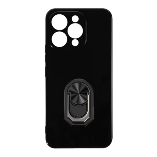 UOGNADGD �t���L�V�u���P�[�X + �����O�z���_�[ Oukitel P1 Pro �Ƃ̌݊������� �ϏՌ��J�o�[���}�O�l�b�g�����J�X�^�C���X�^���h (�u���b�N+�u���b�N�����O)