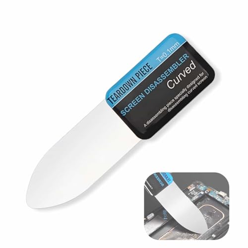 Yowfond 1 Stück Ultra-Dünnes 0,1 mm Gebogenes Spudger Pry Blade Reparatur Öffnungswerkzeug