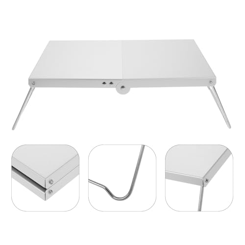 Mini table de camping portable avec plateau isolant résistant à la chaleur du réchaud - 7