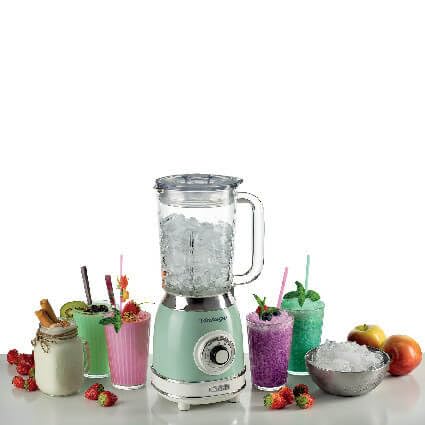 Ariete 583, Frullatore Vintage con tazza in vetro da 1,5 Litri, 4 Lame in Acciaio Inox, 4 Velocità + Pulse,1000 Watt, Verde 3 Ariete 583, Frullatore Vintage con tazza in vetro da 1,5 Litri, 4 Lame in Acciaio Inox, 4 Velocità + Pulse,1000 Watt, Verde