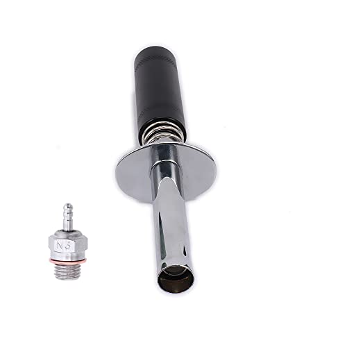 Glow Plug Igniter+N3 Hot Spark Glow Plugs ，Igniter Nitro Engine Starter Tools Support Aa Batteries For 1/10 Nitro Engine Rc Car Buggy Truck Model Plane（Black） #TOP2