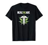 HEALTHCARE Medical Marijuana Leaf Graphic T-Shirt