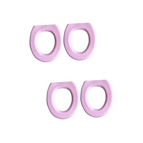 Garneck 2sets Potty Seat for Toilet O-Shaped Seat Pad Standard Toilets Soft and Use Pink 2pcs*2