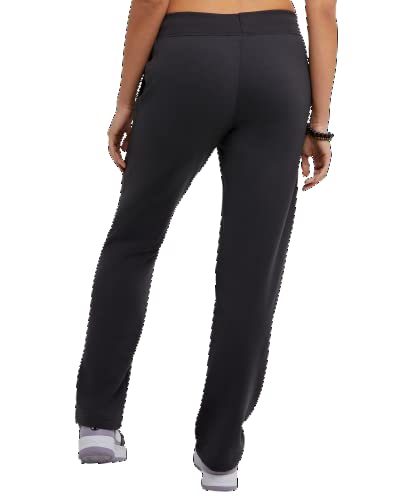 Champion Womens Powerblend Open Bottom Sweatpants, Black, X-Small Us #TOP1