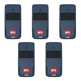 BFT MITTO COOL C2 (sostituisce MITTO 2B Ref: rcb02 r1) - Telecomando blu a 2 pulsanti per cancelli e porta del garage - 433,92 MHz - Codice girevole - U-Security (Blu Set di 5 telecomandi)