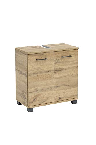 Schildmeyer Nora Armario para Lavabo 144919, Madera de Roble, 60 x 32,6 x 63,5 cm (B/T/H)