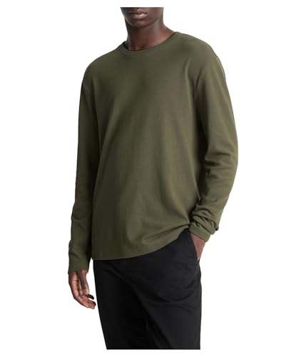 Microwaffle Double Col L/S Crew Vince t-shirt manches longues gaufré homme