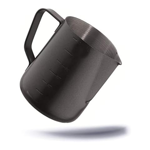 Kerafactum Black Barista - Jarra para leche de acero inoxidable de 1 L Cover