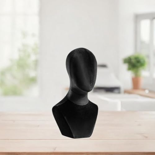 Buste mannequin tête en velours de table haute performance pour bijouterie - 4
