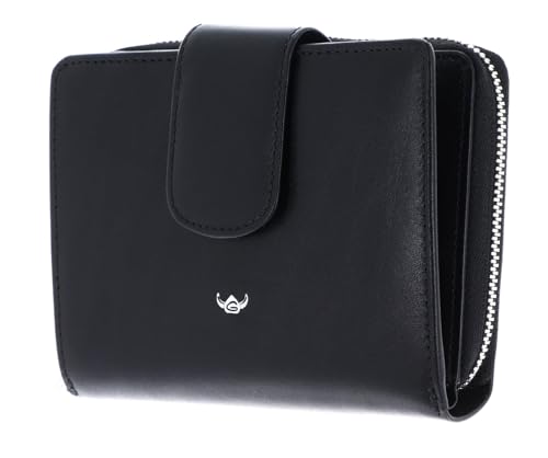Maroquinerie de luxe Golden Head Colorado portefeuille de sécurité en cuir noir