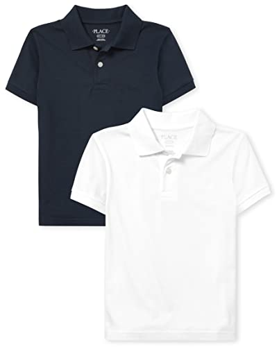 Image of The Children's Place Boys' Short Sleeve Pique Polo, 2 Pack