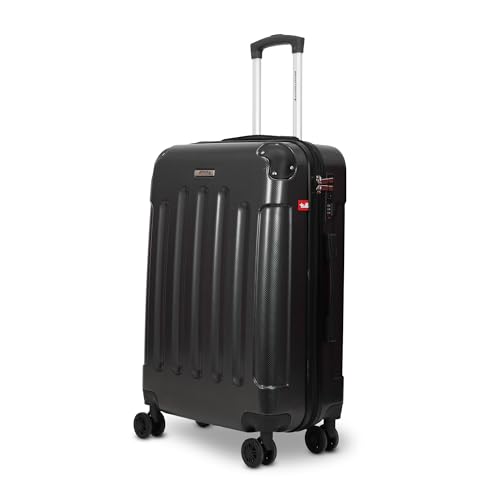 Image of AMERICAN TRAVELLER Rockstar Polycarbonate Trolley Bag | Large (28) | Lightweight Durable Hard Shell | TSA Type Lock | Anti-Theft Zip | 360 Disc Spinner Wheels | Telescopic Handle.