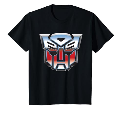 Logo Classique Transformers Autobots pour Enfants T-Shirt, Enfant, Noir, 10 Ans