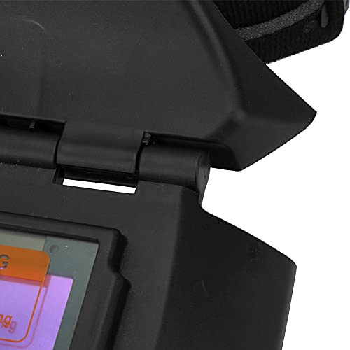 Careta para soldar automática con energía solar, Negro miniatura 5