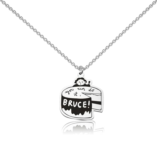 Lywjyb Birdgot Movie Merch Necklace Muiscal Theatre Gift Ms Trunchbull Merch Ms Honey Gift Musical Theater Nerd Merch (Bruce Ne)