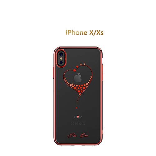 Xinhuang Coque fine avec cristaux Swarovski pour iPhone X/XS/XR/XS