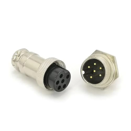 Conector aviación GX16 chapado en oro 9 pines miniatura 3