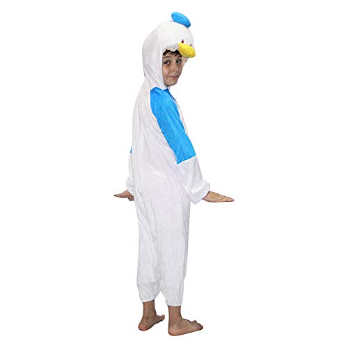 Image of Kaku Fancy Dresses Duck Cartoon Costume -Blue & White, 5-6 Years, For Boys & Girls