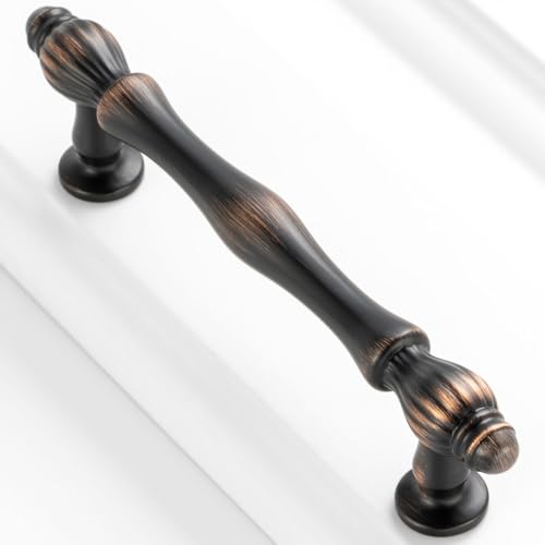 BEROSSA 3-3/4 Inch Oil Rubbed Bronze Cabinet Pulls and Handles 10 Pack 2510