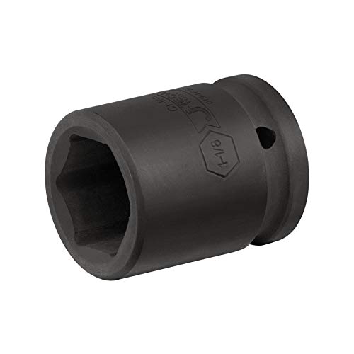 Jetech 3/4 Inch Drive 1-1/8 Inch Standard Impact Socket, Made with Chrome Molybdenum Alloy Steel, Heat Treated, 6-Point Design, SAE