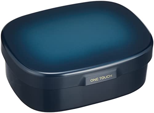 たつみや HAKOYA ワンタッチランチボックス S 400ml 藍鉄色 『さっと洗えるお弁当箱』 日本製